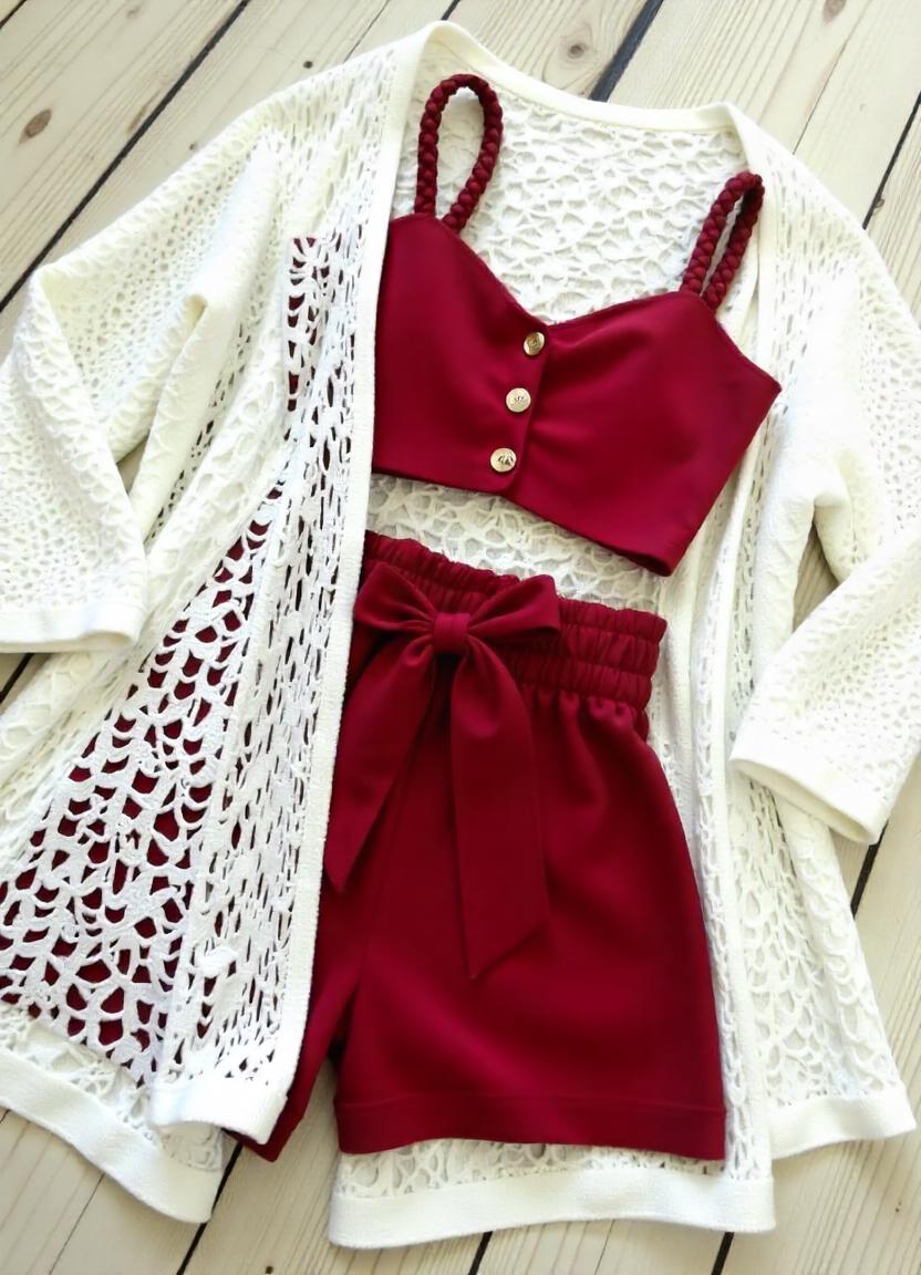 Red Night Suit & Bra Penty Set Combo